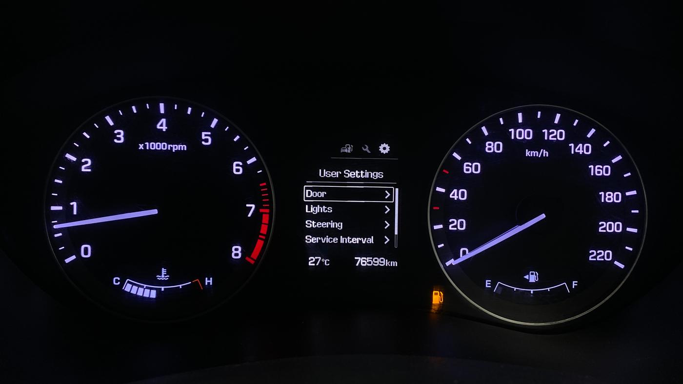 2016 Hyundai Elite i20 ASTA 1.2 (O), Petrol, Manual, 76,595 km, Odometer Image