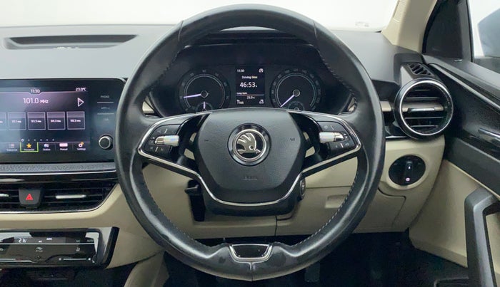 2022 Skoda SLAVIA AMBITION 1.0L TSI MT, Petrol, Manual, 7,270 km, Steering Wheel Close Up