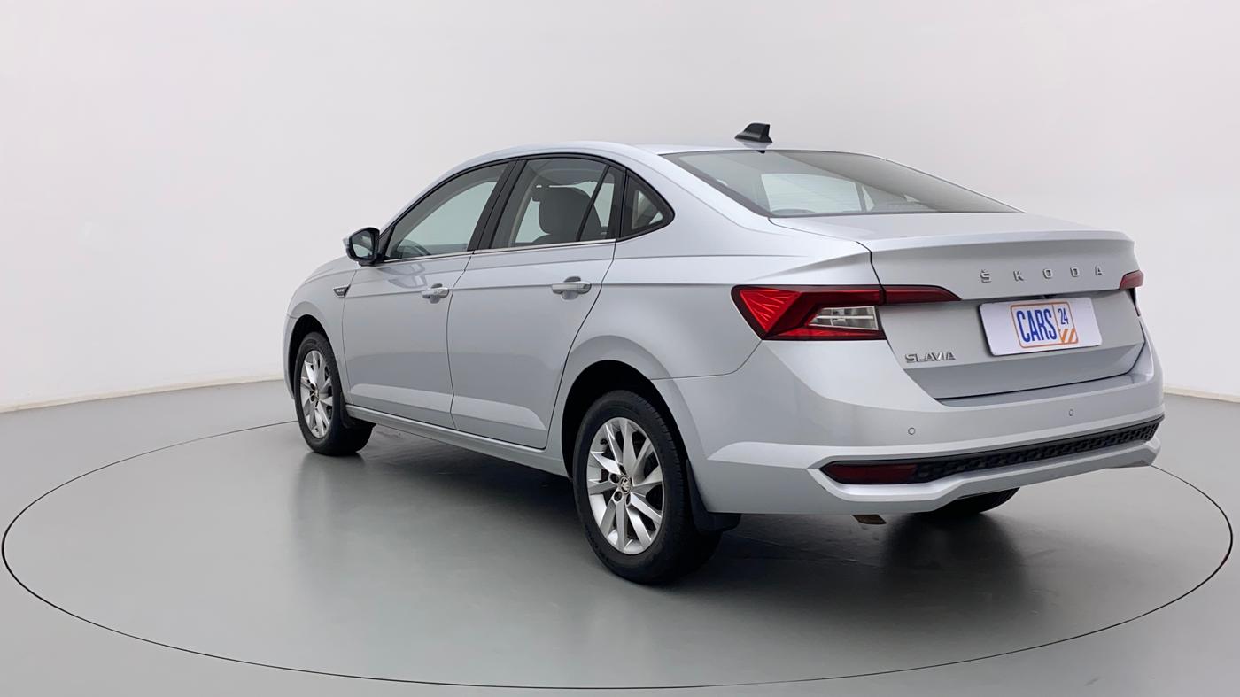 2022 Skoda SLAVIA AMBITION 1.0L TSI MT, Petrol, Manual, 7,270 km, Left Back Diagonal