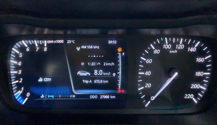 2020 Tata ALTROZ XZ 1.2, Petrol, Manual, 27,000 km, Odometer Image