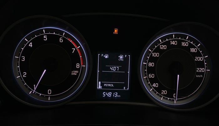 2024 Maruti Dzire VXI CNG, CNG, Manual, 54,810 km, Odometer Image
