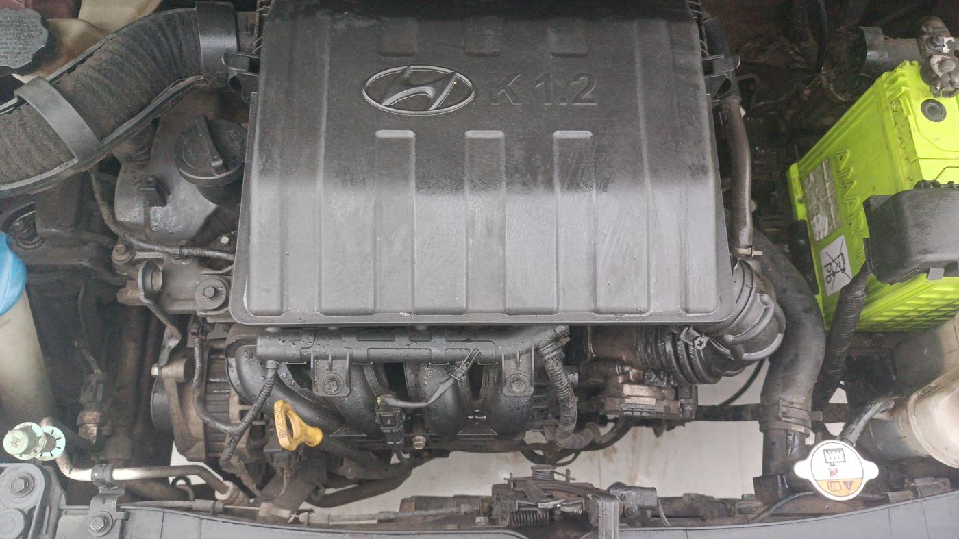 2014 Hyundai Grand i10 ASTA AT 1.2 KAPPA VTVT, Petrol, Automatic, 66,107 km, Engine View