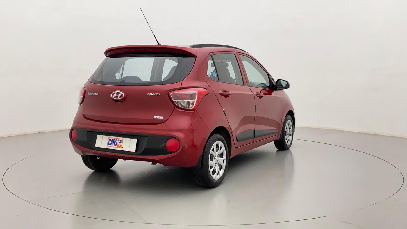 2019 Hyundai Grand i10 SPORTZ 1.2 KAPPA VTVT, Petrol, Manual, 2,126 km, Right Back Diagonal
