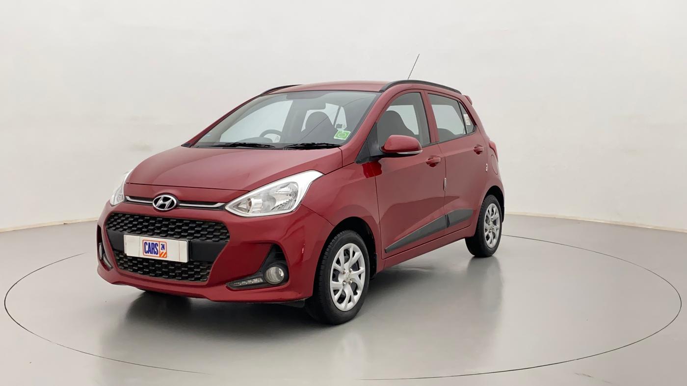 2019 Hyundai Grand i10 SPORTZ 1.2 KAPPA VTVT, Petrol, Manual, 2,126 km, Left Front Diagonal