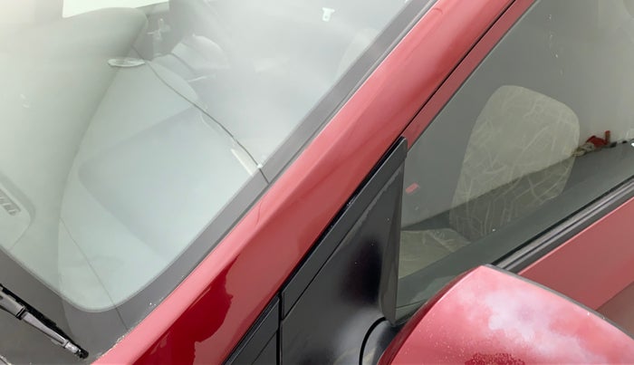 2014 Hyundai Grand i10 ASTA AT 1.2 KAPPA VTVT, Petrol, Automatic, 26,642 km, Left A pillar - Paint is slightly faded