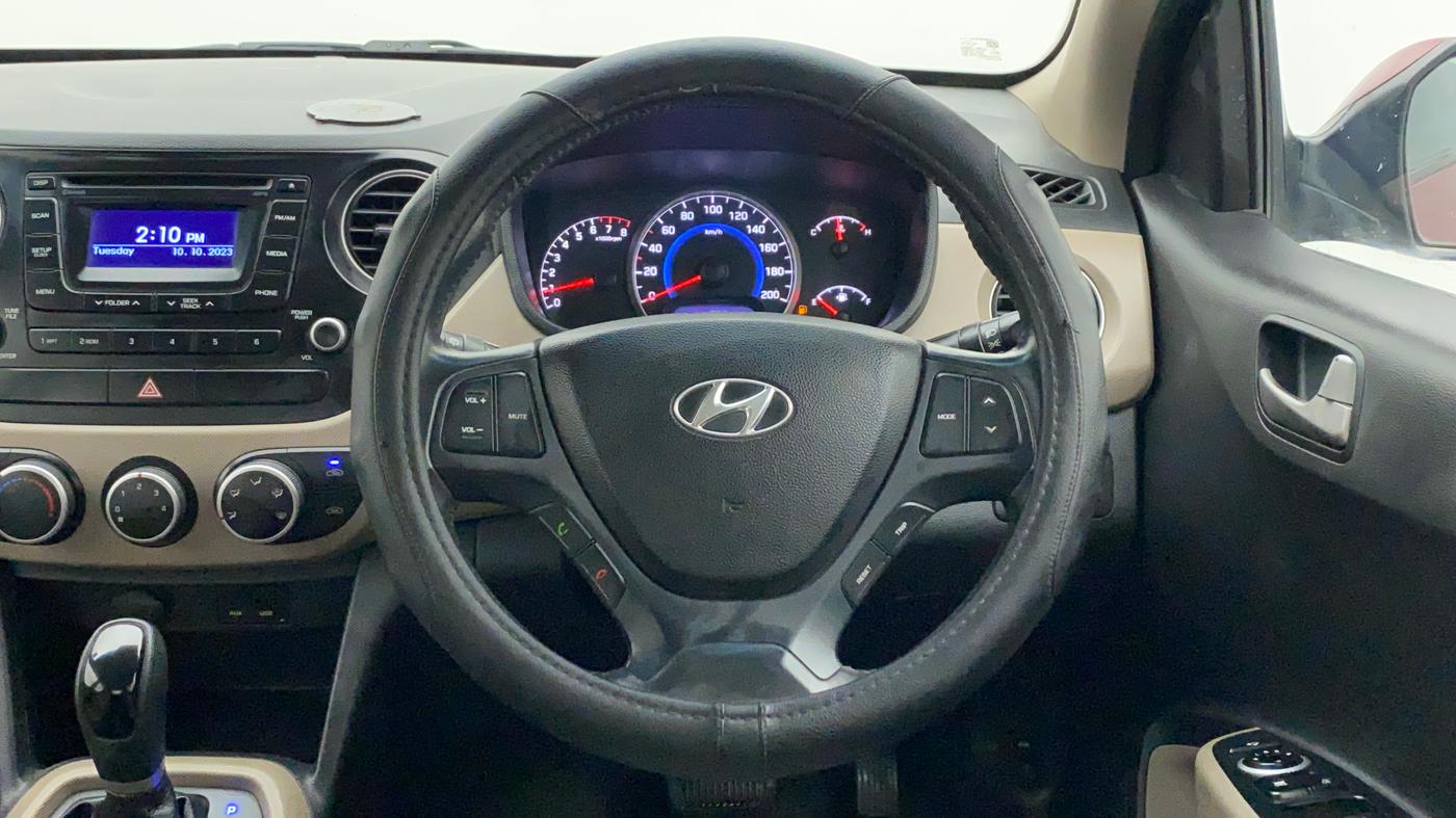 2014 Hyundai Grand i10 ASTA AT 1.2 KAPPA VTVT, Petrol, Automatic, 26,642 km, Steering Wheel Close Up