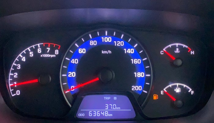 2014 Hyundai Xcent S (O) 1.2, Petrol, Manual, 63,625 km, Odometer Image