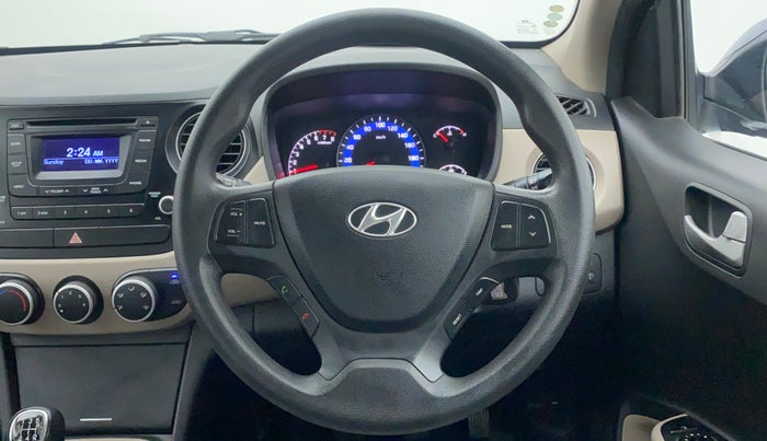 2014 Hyundai Xcent S (O) 1.2, Petrol, Manual, 63,625 km, Steering Wheel Close Up