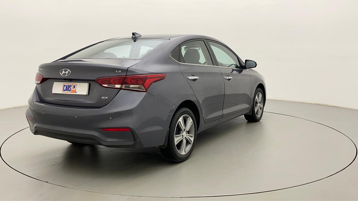 2019 Hyundai Verna 1.6 VTVT SX (O) AT, Petrol, Automatic, 57,538 km, Right Back Diagonal