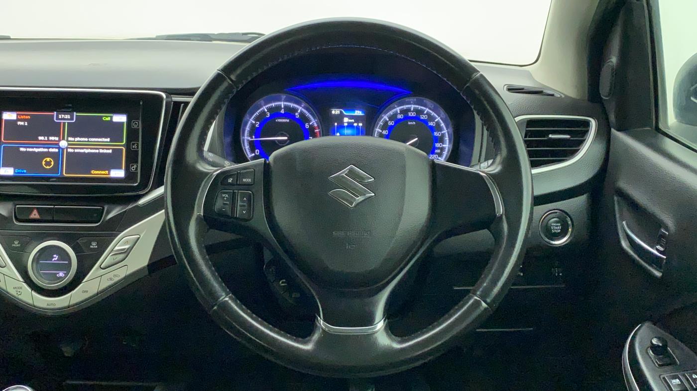 2015 Maruti Baleno ALPHA PETROL 1.2, Petrol, Manual, 34,054 km, Steering Wheel Close Up