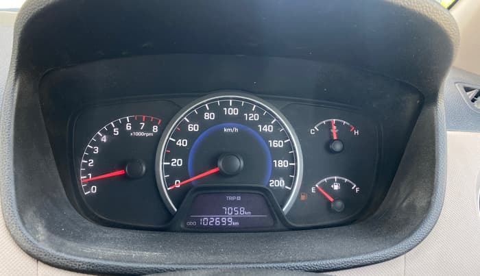 2014 Hyundai Grand i10 MAGNA 1.2 KAPPA VTVT, Petrol, Manual, 1,02,701 km, Odometer Image