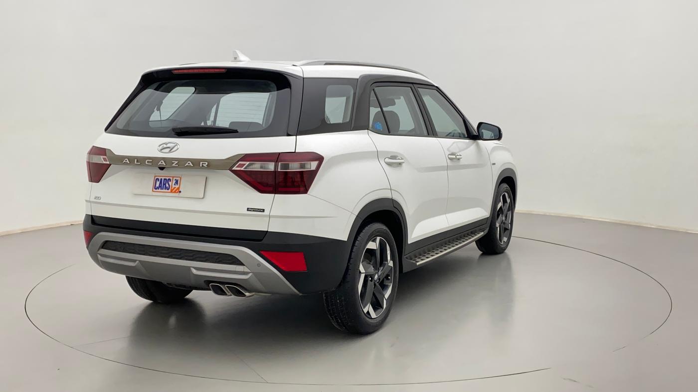 2021 Hyundai ALCAZAR 2.0 SIGNATURE (O) AT 6STR, Petrol, Automatic, 3,198 km, Right Back Diagonal