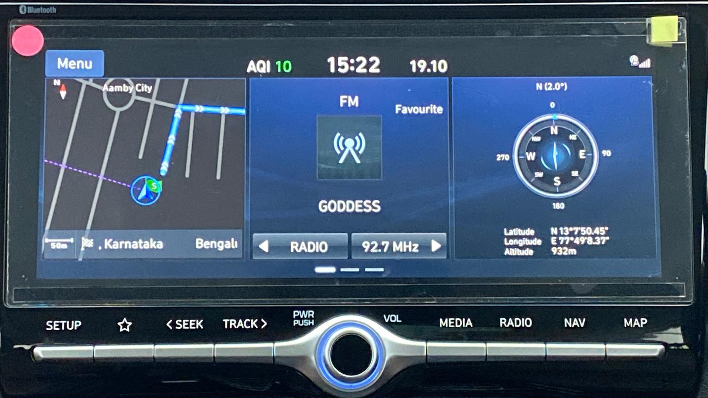 2021 Hyundai ALCAZAR 2.0 SIGNATURE (O) AT 6STR, Petrol, Automatic, 3,198 km, Infotainment System