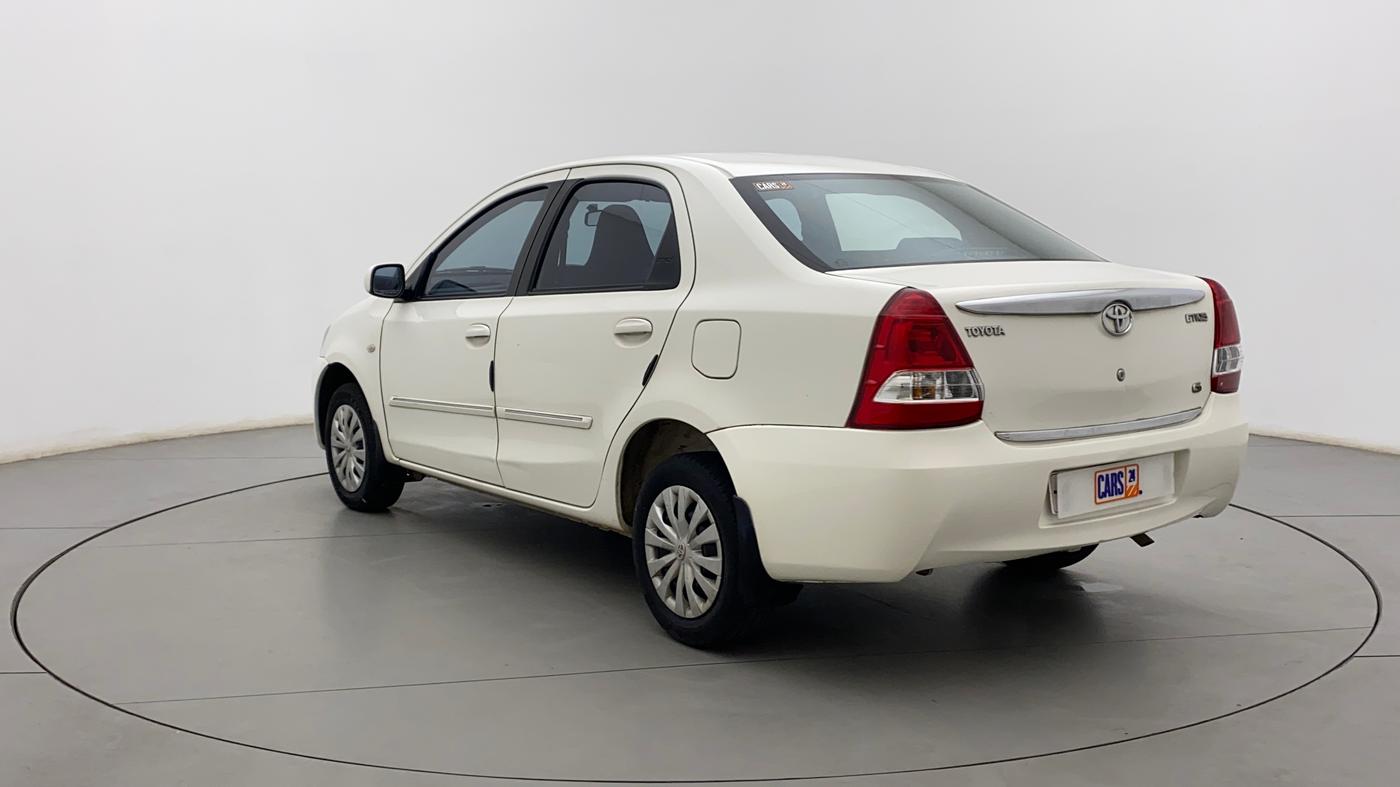 2011 Toyota Etios G, Petrol, Manual, 44,756 km, Left Back Diagonal