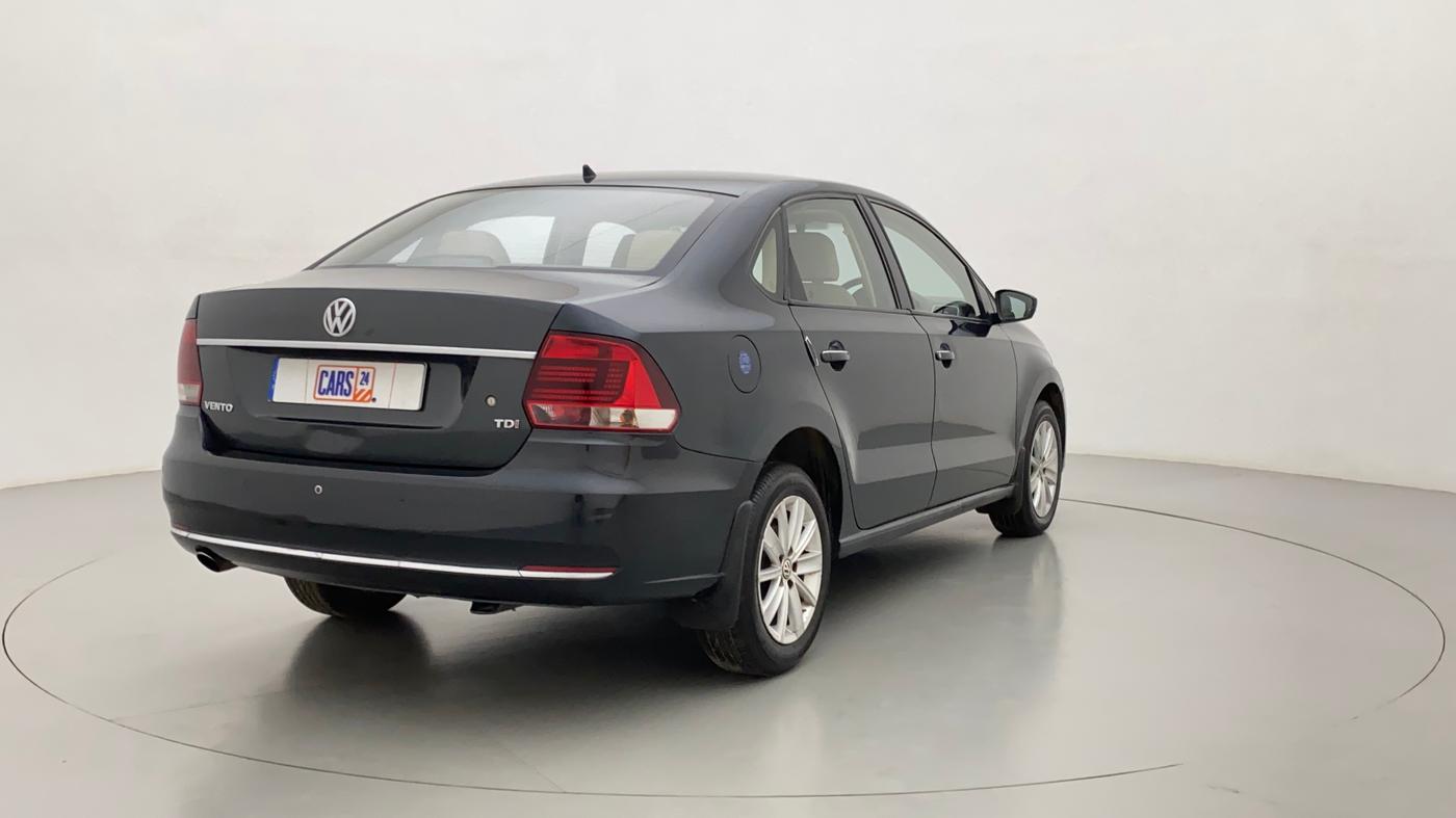 2015 Volkswagen Vento HIGHLINE TDI AT, Diesel, Automatic, 75,377 km, Right Back Diagonal