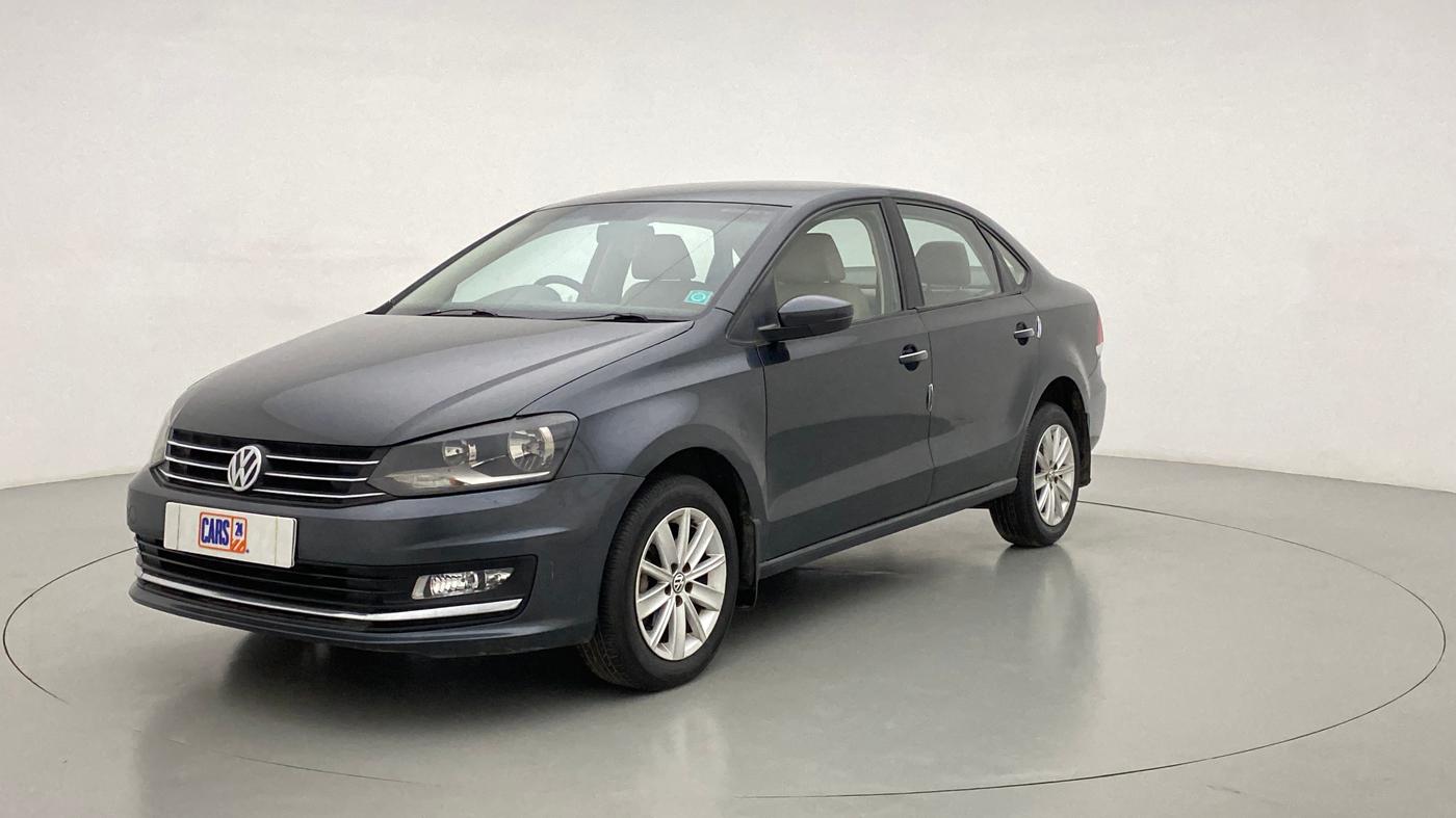 2015 Volkswagen Vento HIGHLINE TDI AT, Diesel, Automatic, 75,377 km, Left Front Diagonal