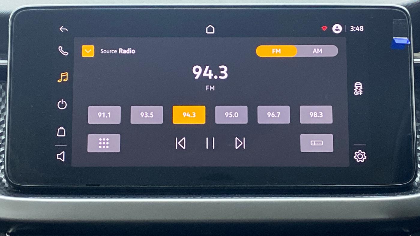 2021 Skoda KUSHAQ AMBITION 1.0 TSI AT, Petrol, Automatic, 4,410 km, Infotainment System