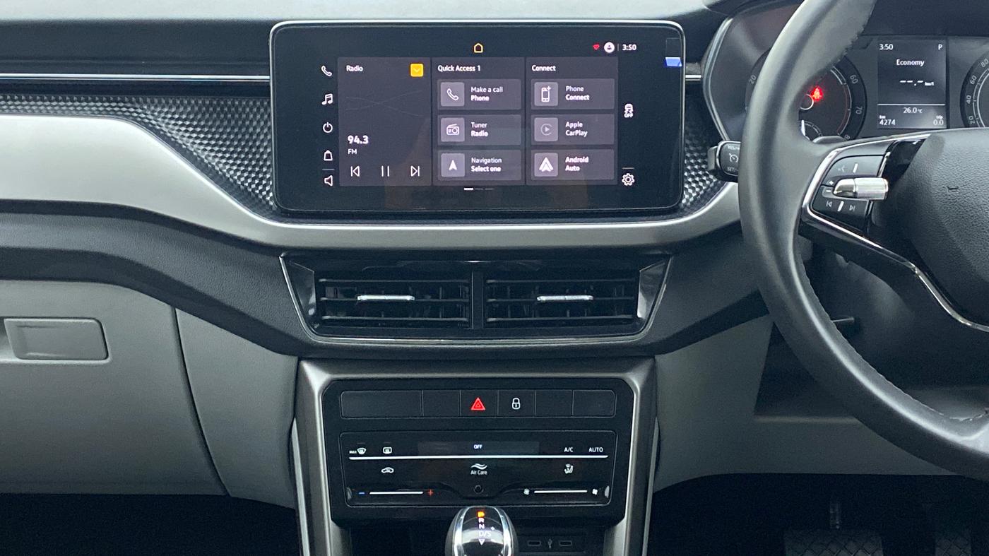 2021 Skoda KUSHAQ AMBITION 1.0 TSI AT, Petrol, Automatic, 4,410 km, Air Conditioner