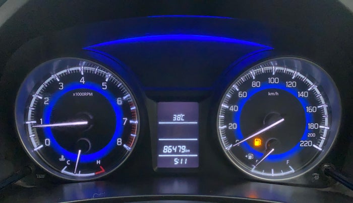 2016 Maruti Baleno DELTA PETROL 1.2, Petrol, Manual, 86,583 km, Odometer Image