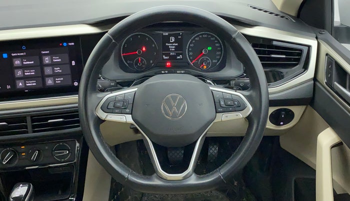 2022 Volkswagen VIRTUS HIGHLINE TSI 1.0 AT, Petrol, Automatic, 19,041 km, Steering Wheel Close Up