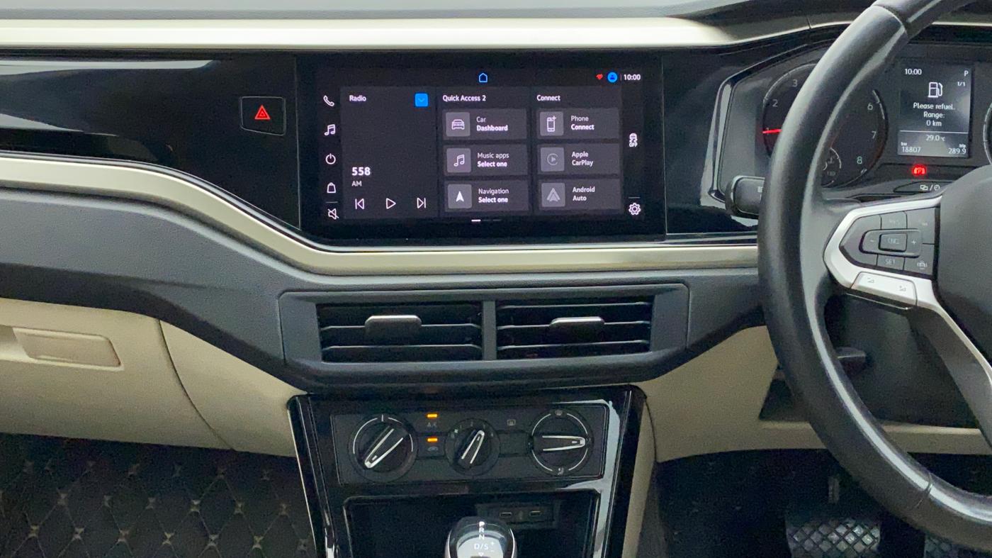 2022 Volkswagen VIRTUS HIGHLINE TSI 1.0 AT, Petrol, Automatic, 19,041 km, Air Conditioner