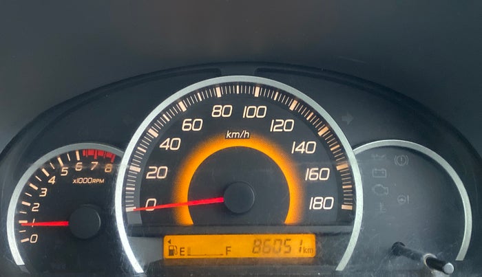 2012 Maruti Wagon R 1.0 VXI, Petrol, Manual, 86,099 km, Odometer Image