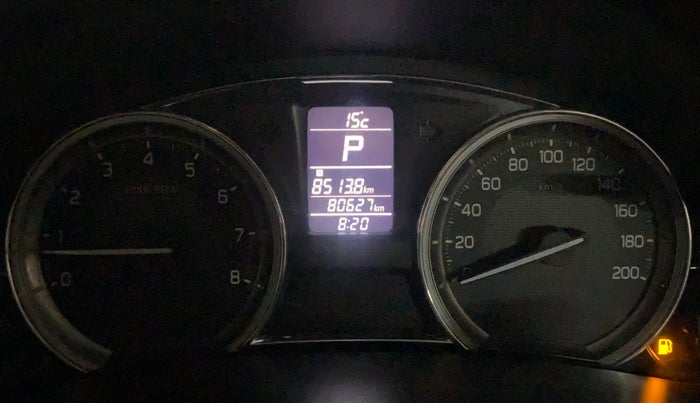 2016 Maruti Ciaz ZXI+ AT, Petrol, Automatic, 80,619 km, Odometer Image