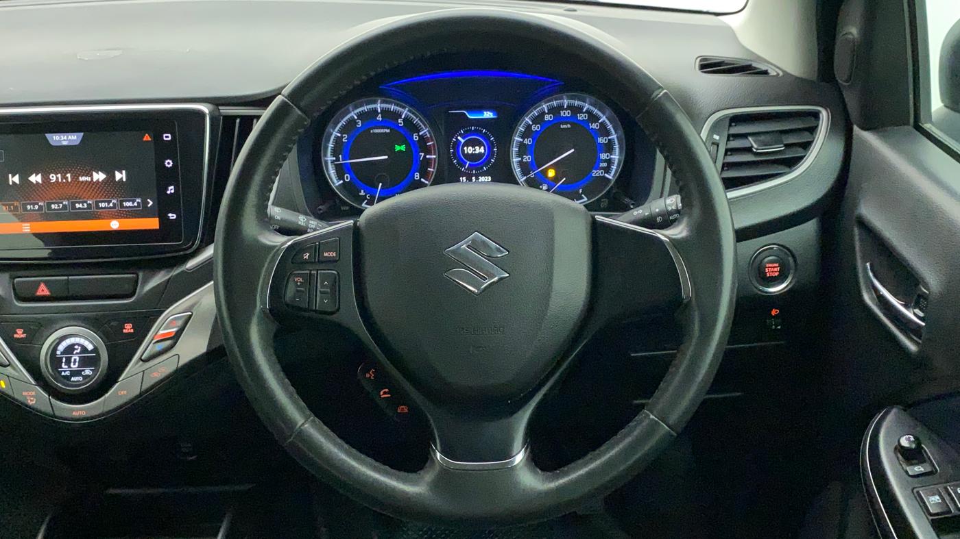 2019 Maruti Baleno ALPHA PETROL 1.2, Petrol, Manual, 25,552 km, Steering Wheel Close Up