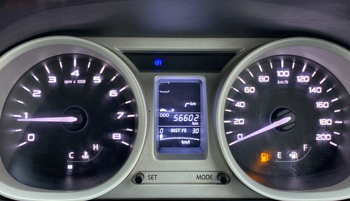 2017 Tata Tiago XZ 1.2 REVOTRON, Petrol, Manual, 56,655 km, Odometer Image