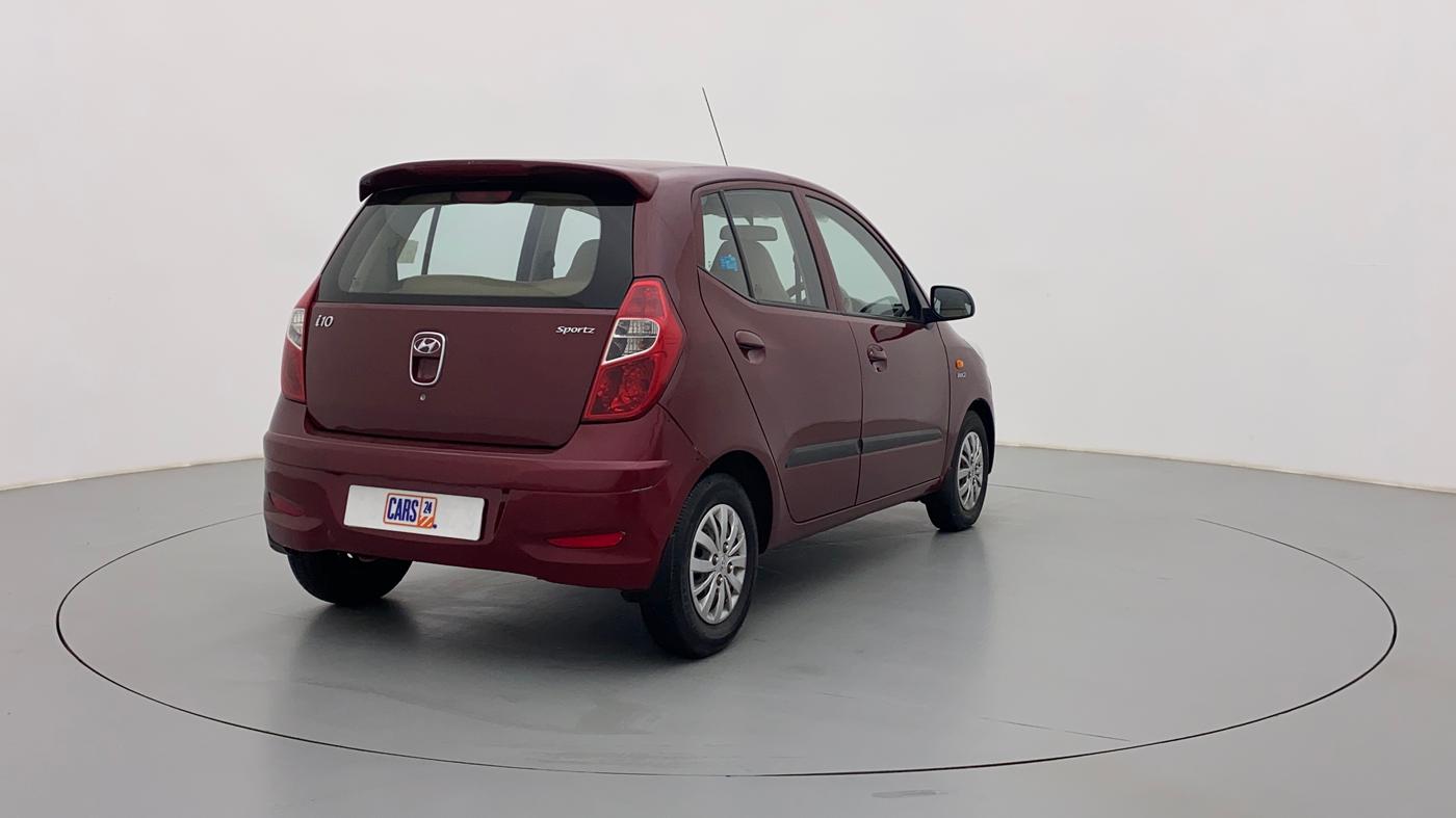 2016 Hyundai i10 SPORTZ 1.1, Petrol, Manual, 57,480 km, Right Back Diagonal