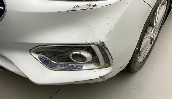 2018 Hyundai Verna 1.6 VTVT SX (O) AT, Petrol, Automatic, 95,612 km, Front bumper - Minor damage
