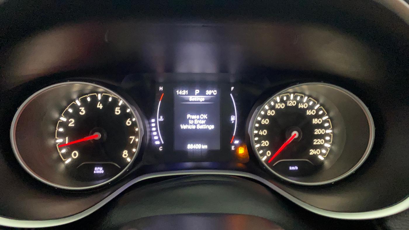 2017 Jeep Compass LIMITED 1.4 PETROL AT, Petrol, Automatic, 88,455 km, Odometer Image