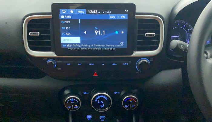 2019 Hyundai VENUE SX 1.0 (O) TURBO, Petrol, Manual, 25,260 km, Air Conditioner