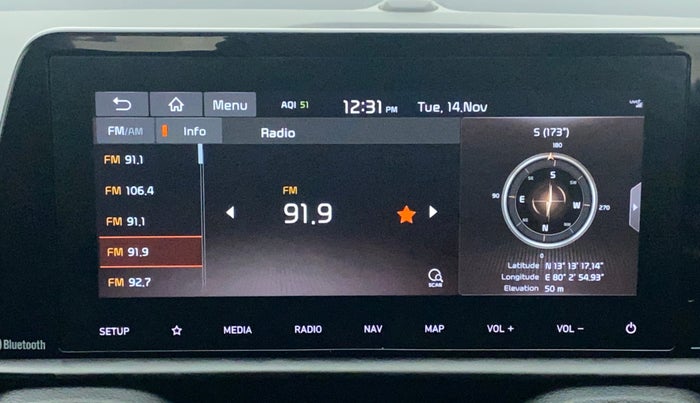 2021 KIA SONET GTX PLUS 1.5 AT, Diesel, Automatic, 75,606 km, Infotainment System