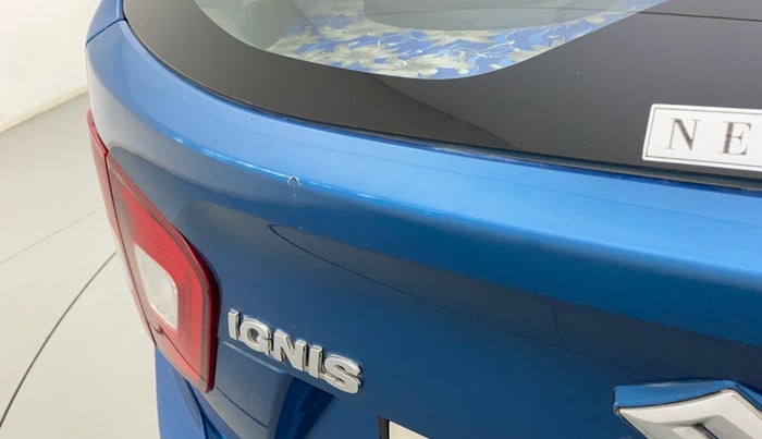 2018 Maruti IGNIS DELTA 1.2, Petrol, Manual, 71,471 km, Dicky (Boot door) - Paint has minor damage