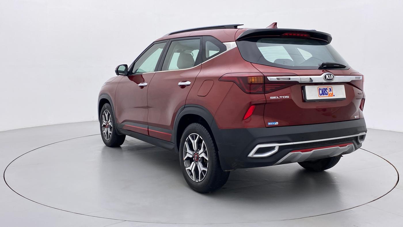 2019 KIA SELTOS 1.4 GTX+ TURBO GDI PETROL AT, Petrol, Automatic, 13,690 km, Left Back Diagonal