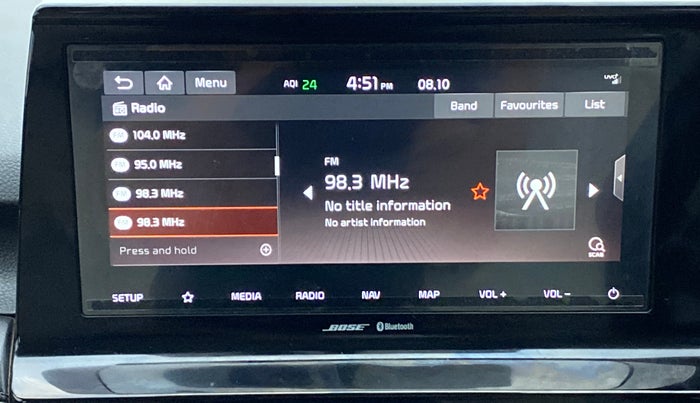 2019 KIA SELTOS 1.4 GTX+ TURBO GDI PETROL AT, Petrol, Automatic, 13,690 km, Infotainment System