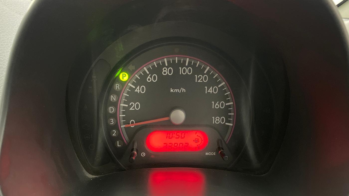 2012 Maruti A Star VXI (ABS) AT, Petrol, Automatic, 73,839 km, Odometer Image