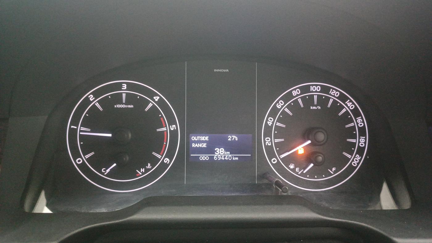 2024 Toyota Innova Crysta GX Plus 8 STR, Diesel, Manual, 69,437 km, Odometer Image