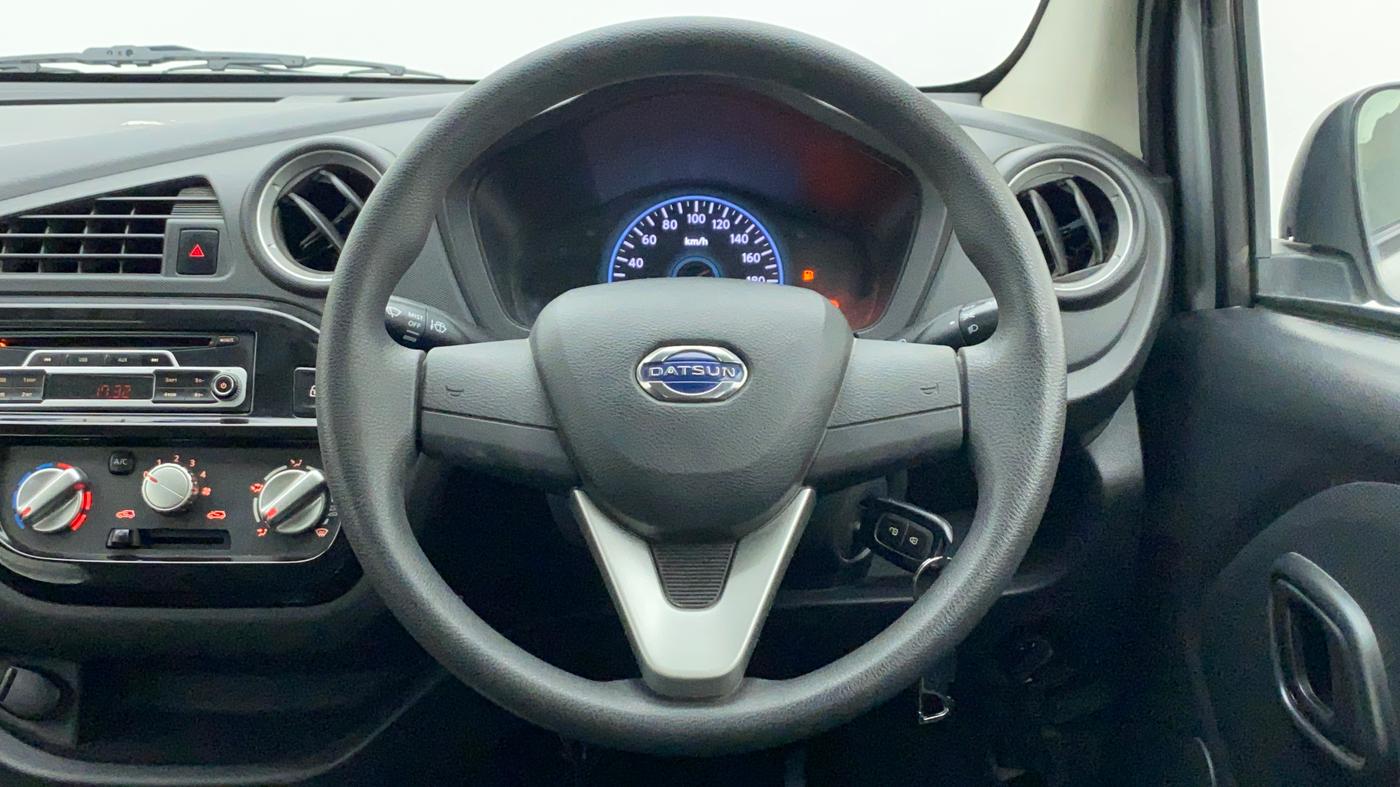 2017 Datsun Redi Go T (O), Petrol, Manual, 9,743 km, Steering Wheel Close Up