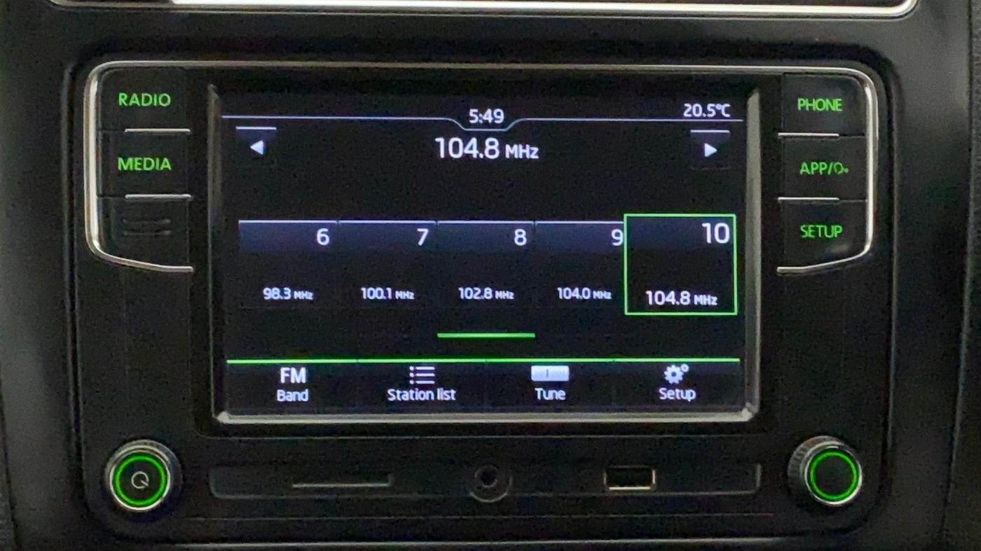 2020 Skoda Rapid AMBITION TSI, Petrol, Manual, 23,220 km, Infotainment System