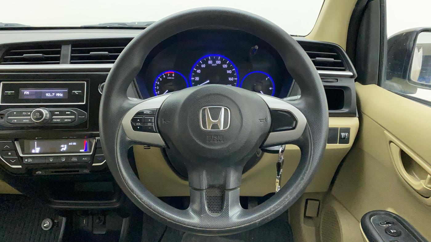 2017 Honda Amaze 1.2L I-VTEC S OPT, Petrol, Manual, 31,843 km, Steering Wheel Close Up