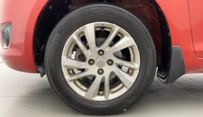 2014 Maruti Swift ZXI D, Petrol, Manual, 69,865 km, Left Front Wheel