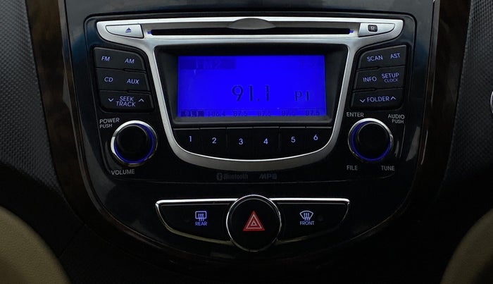 2014 Hyundai Verna FLUIDIC 1.6 SX VTVT OPT, Petrol, Manual, 55,244 km, Infotainment System