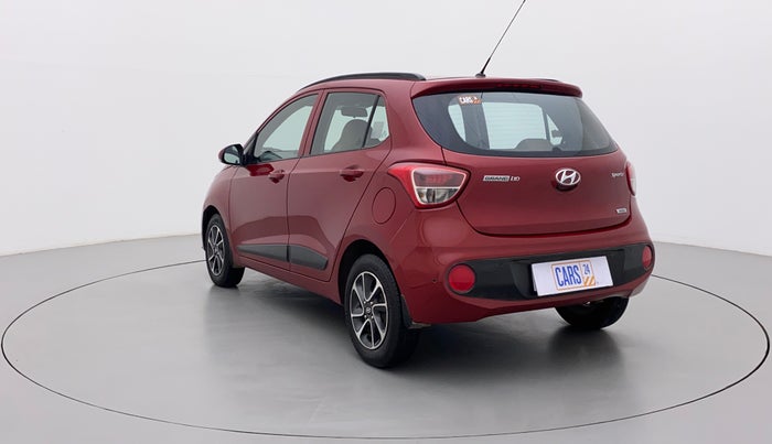 2017 Hyundai Grand i10 SPORTZ (O) AT 1.2 KAPPA VTVT, Petrol, Automatic, 74,977 km, Left Back Diagonal