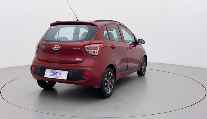 2017 Hyundai Grand i10 SPORTZ (O) AT 1.2 KAPPA VTVT, Petrol, Automatic, 74,977 km, Right Back Diagonal