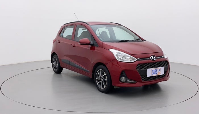 2017 Hyundai Grand i10 SPORTZ (O) AT 1.2 KAPPA VTVT, Petrol, Automatic, 74,977 km, Right Front Diagonal