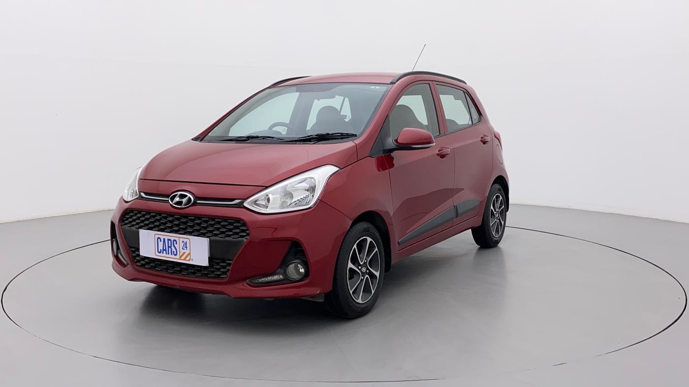 2017 Hyundai Grand i10 SPORTZ (O) AT 1.2 KAPPA VTVT, Petrol, Automatic, 74,977 km, Left Front Diagonal