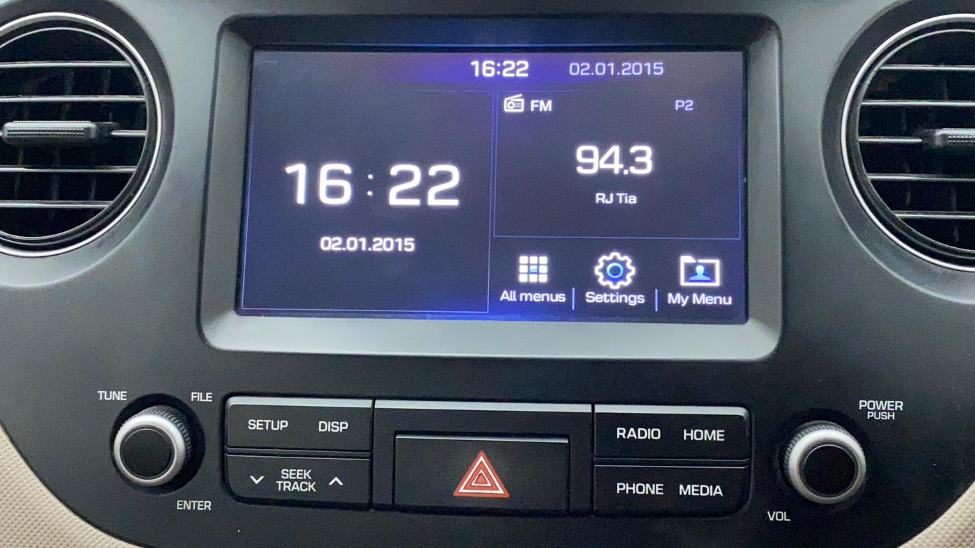 2017 Hyundai Grand i10 SPORTZ (O) AT 1.2 KAPPA VTVT, Petrol, Automatic, 74,977 km, Infotainment System