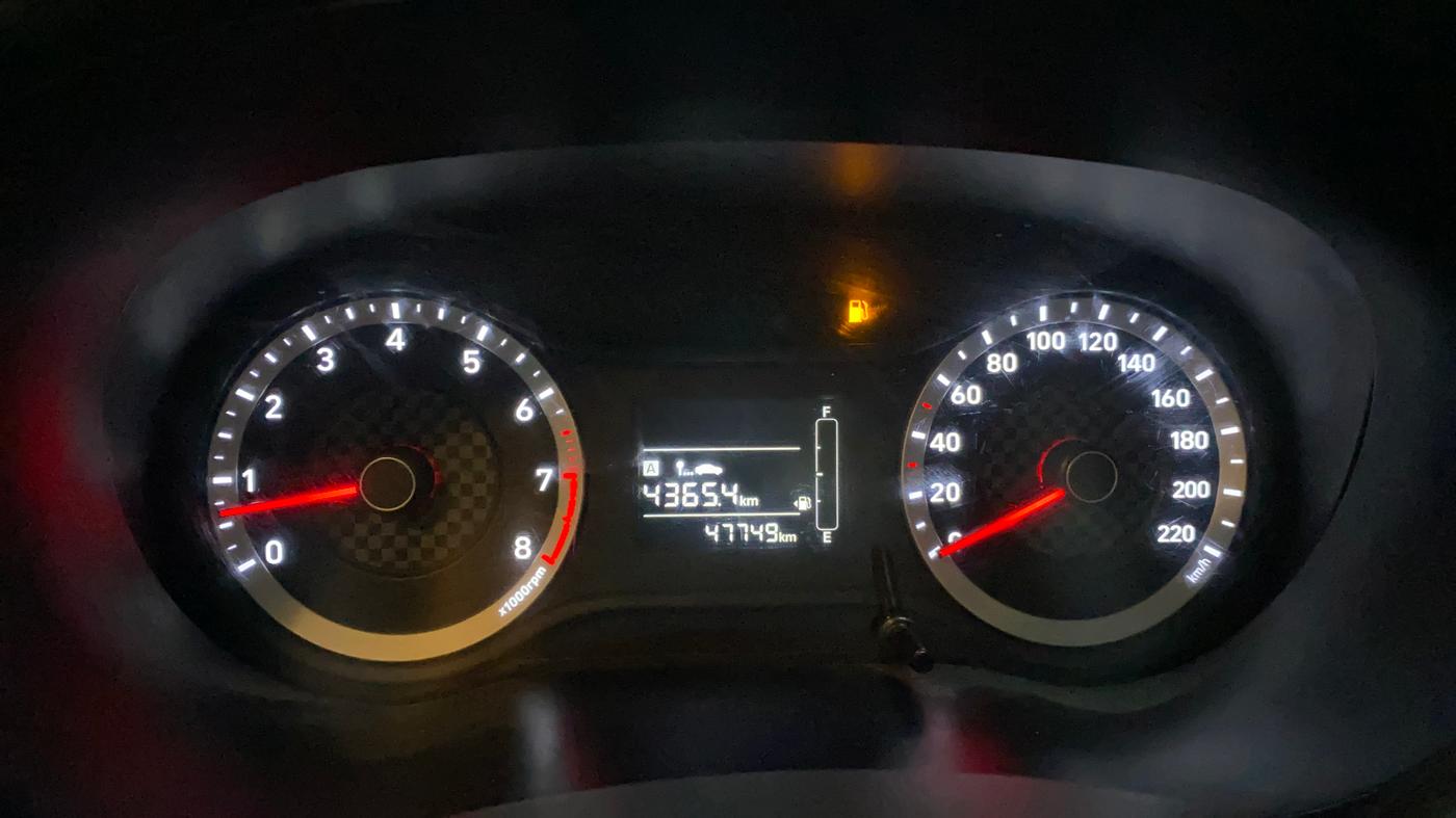 2020 Hyundai AURA S 1.2, Petrol, Manual, 47,742 km, Odometer Image